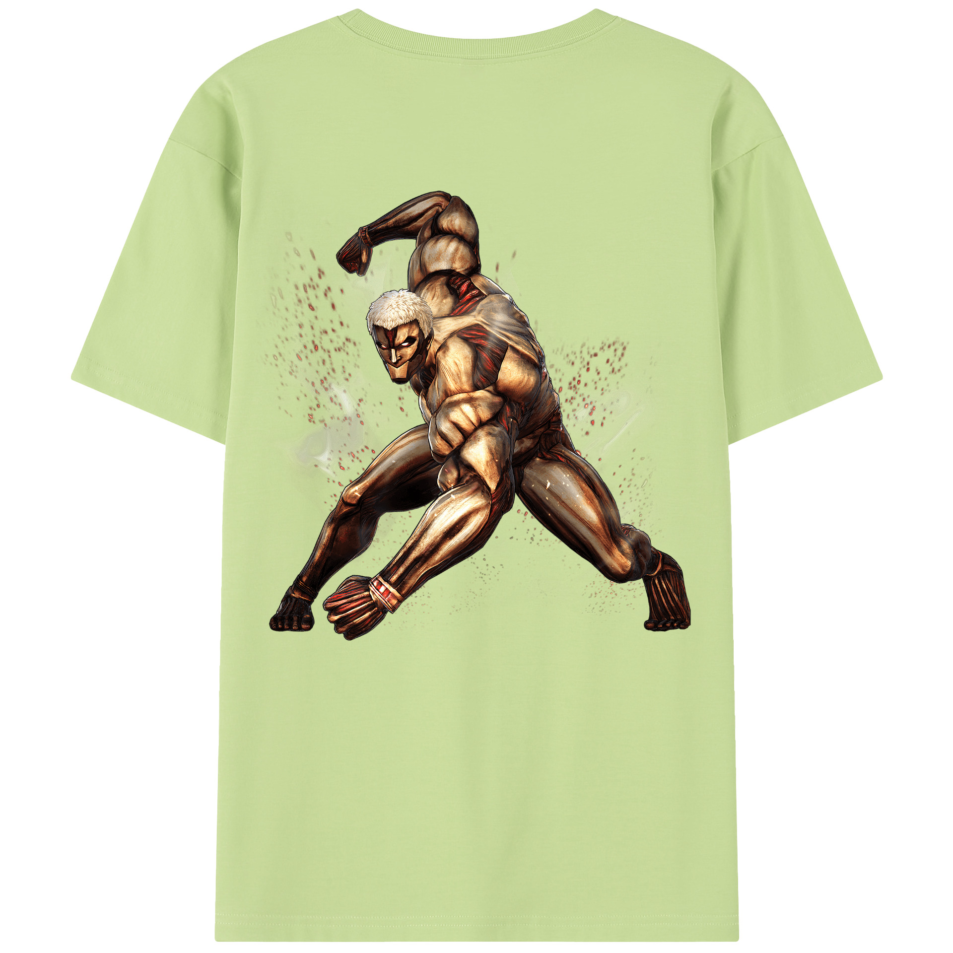 （画像用） 進撃の巨人 Attack on Titan 綿100％半袖Tシャツ（背面プリント）